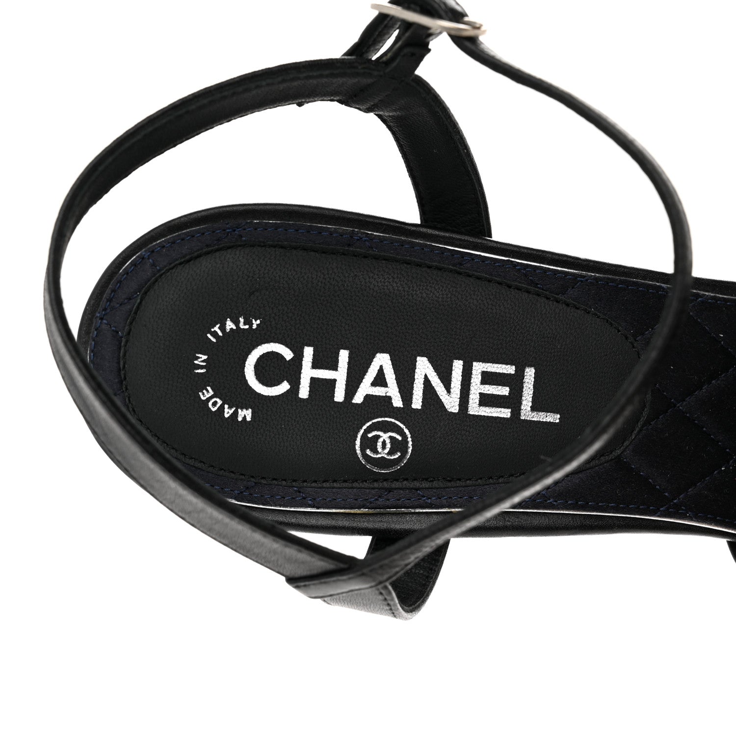 Chanel Lambskin CC Moonlight Strappy Sandals 42 Black 7 of 7