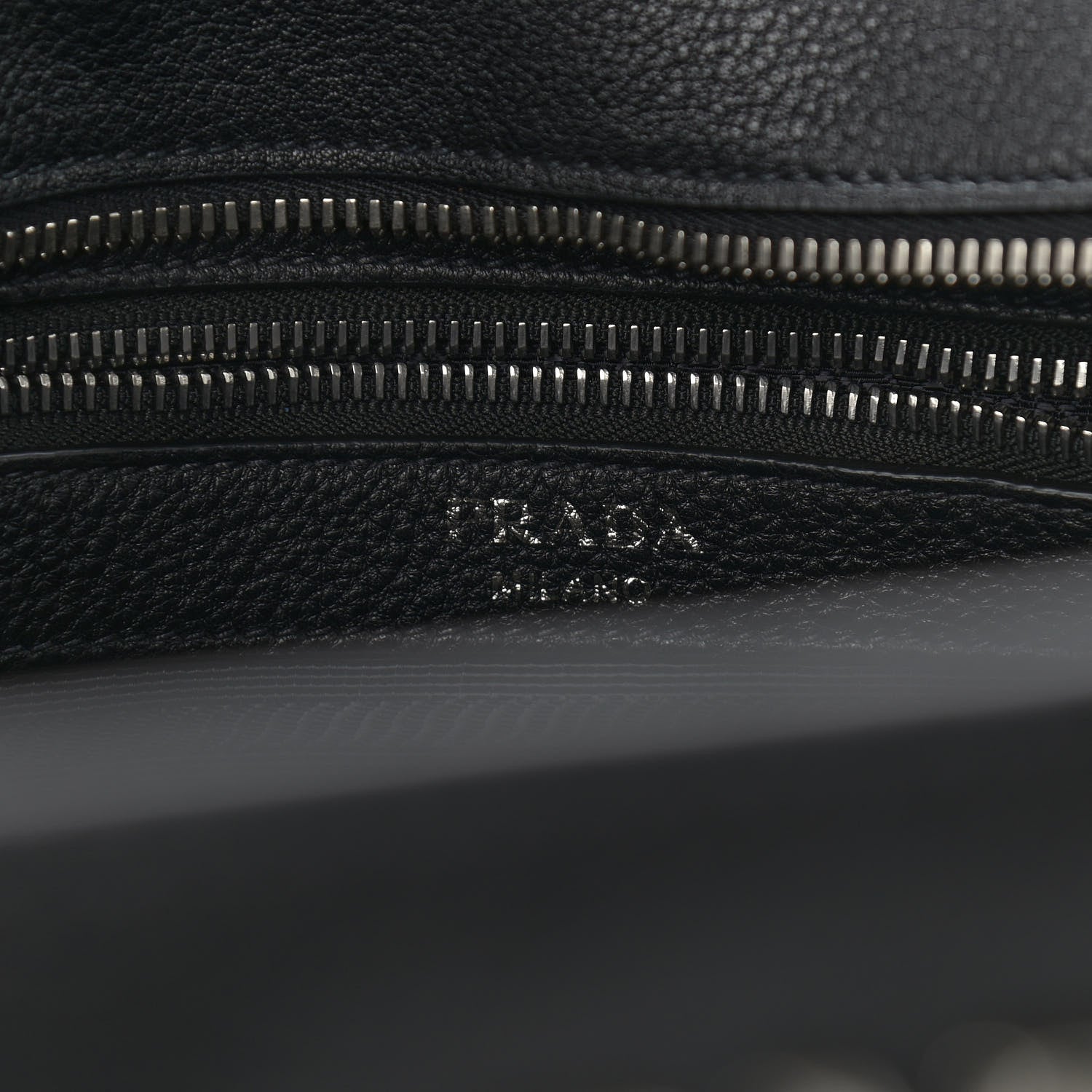 Prada Vitello Daino Tote Black 6 of 12