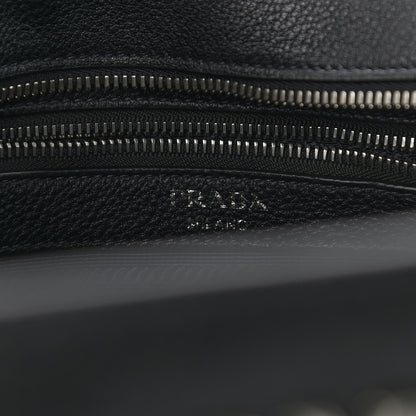 Prada Vitello Daino Tote Black 6 of 12