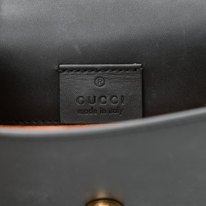 Gucci Calfskin Super Mini Sylvie Chain Shoulder Bag Black 6 of 9