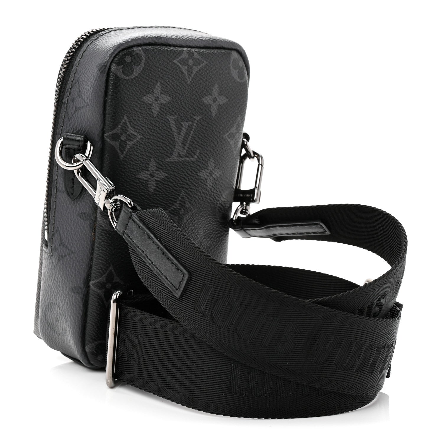 Louis Vuitton Monogram Eclipse Reverse Double Phone Pouch NM 3 of 9