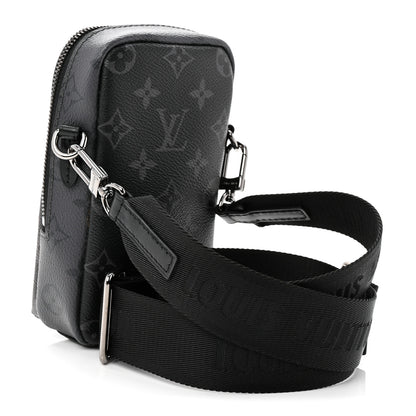 Louis Vuitton Monogram Eclipse Reverse Double Phone Pouch NM 3 of 9