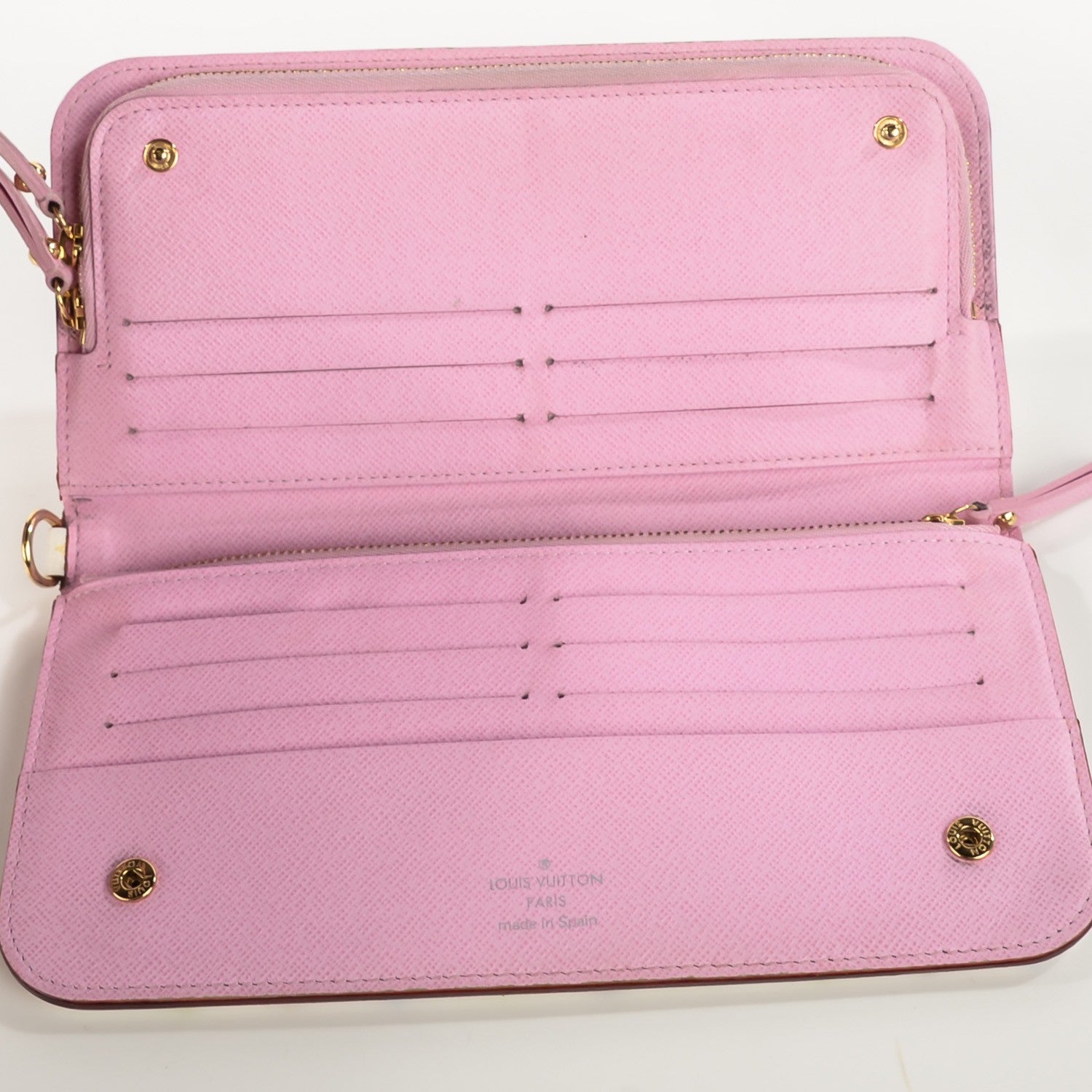 Louis Vuitton Monogram Multicolor Insolite Wallet White Litchi 6 of 10