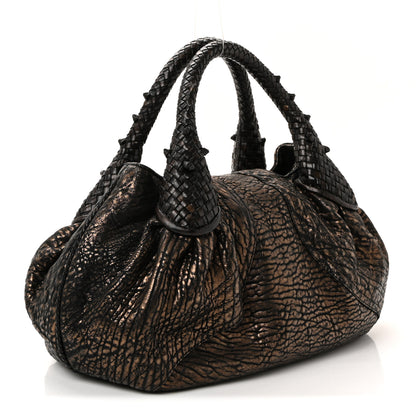 Fendi Metallic Nappa Small Spy Bronze Black 4 of 17