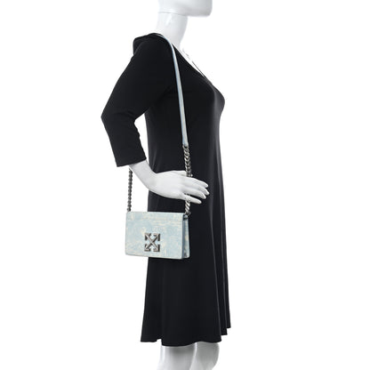 Off-White Suede Jitney 0.5 Waves Crossbody Bag Light Blue 2 of 12