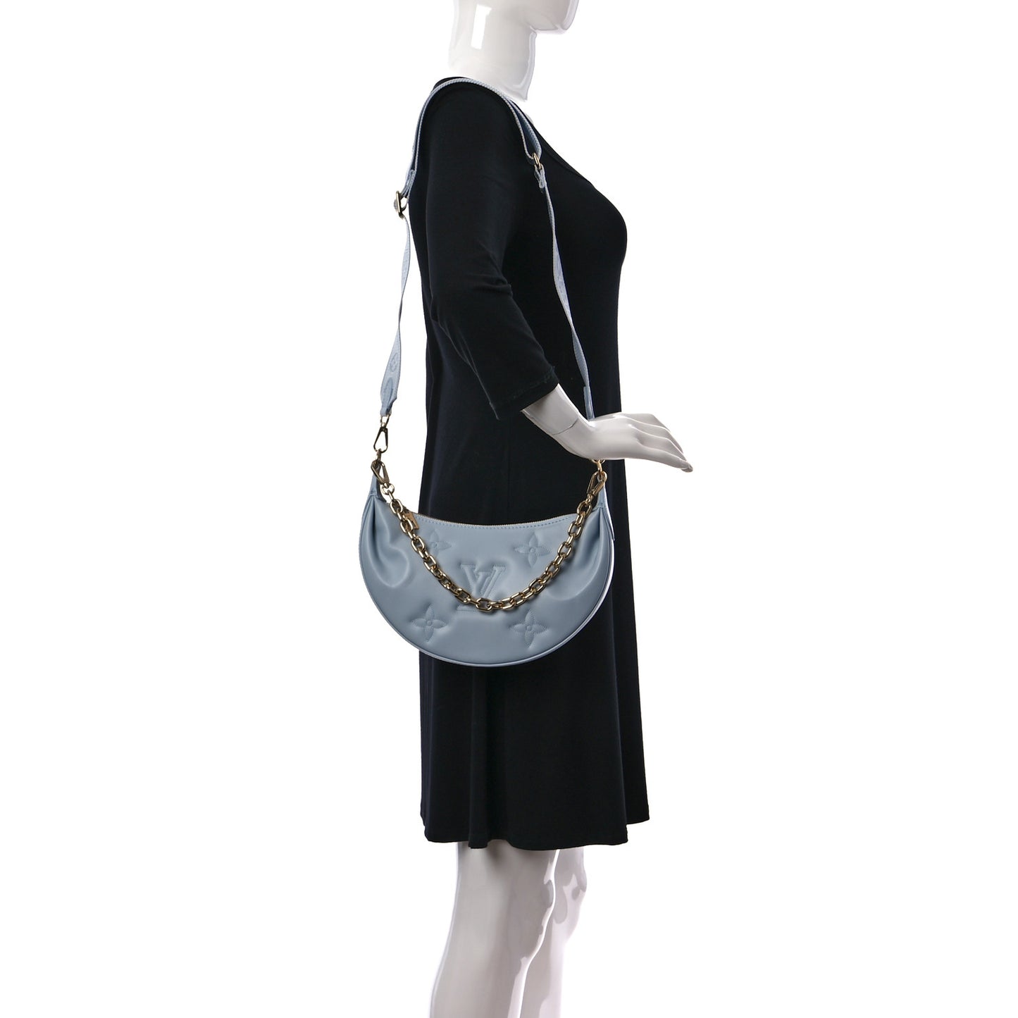 Calfskin Bubblegram Over The Moon Ice Blue