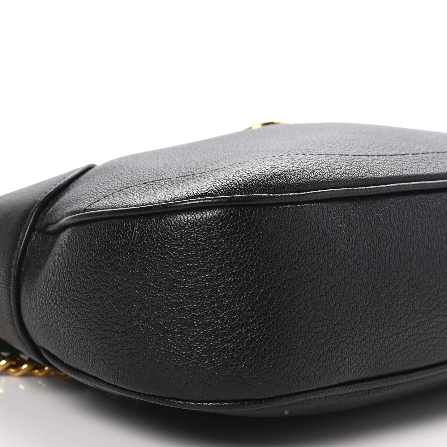 Goatskin Small Aphrodite Shoulder Bag Black