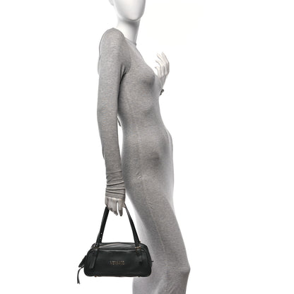 Versace Lambskin Bowling Bag Black 2 of 9