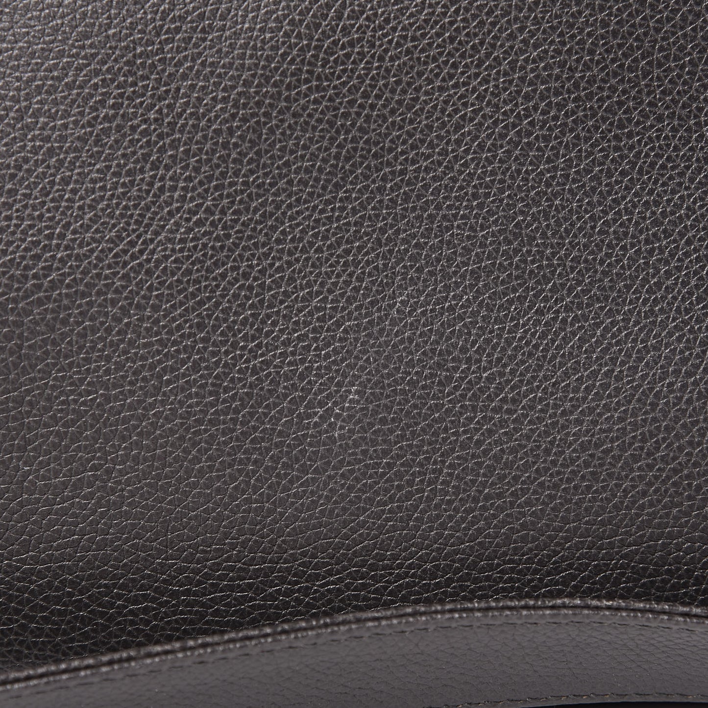 Calfskin Cerf Executive Shopper Tote Dark Grey