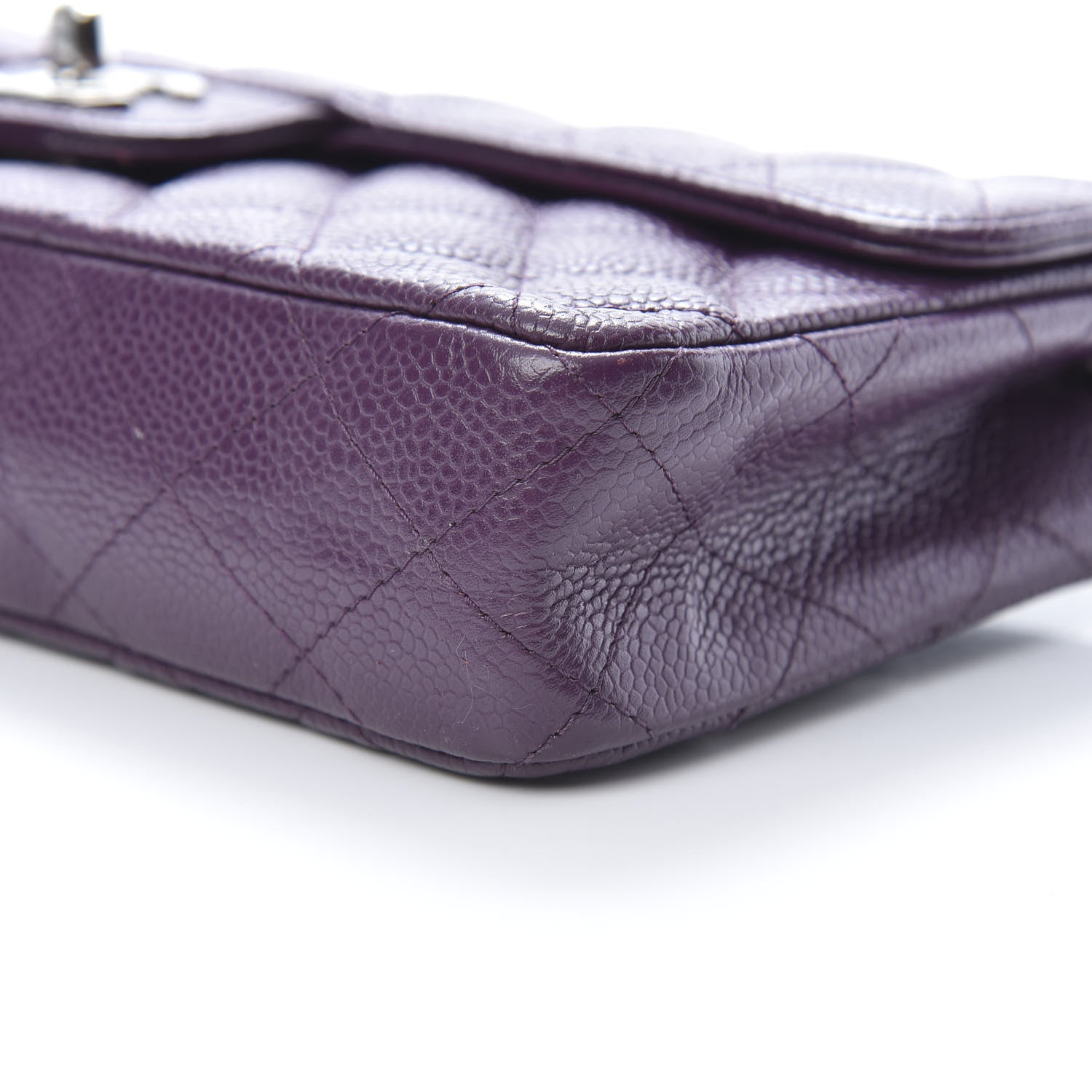 Chanel Caviar Quilted East West Flap Purple 10 of 12