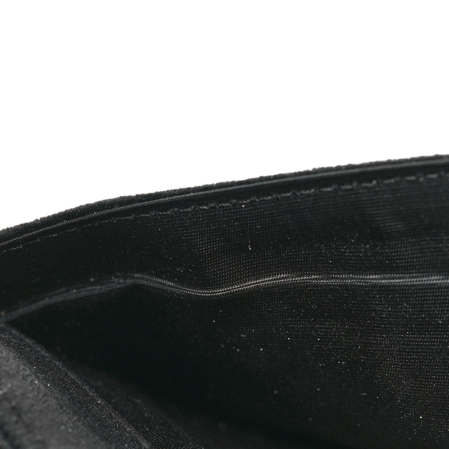 Christian Dior Velvet Diorama Wallet on Chain Pouch Black 10 of 10