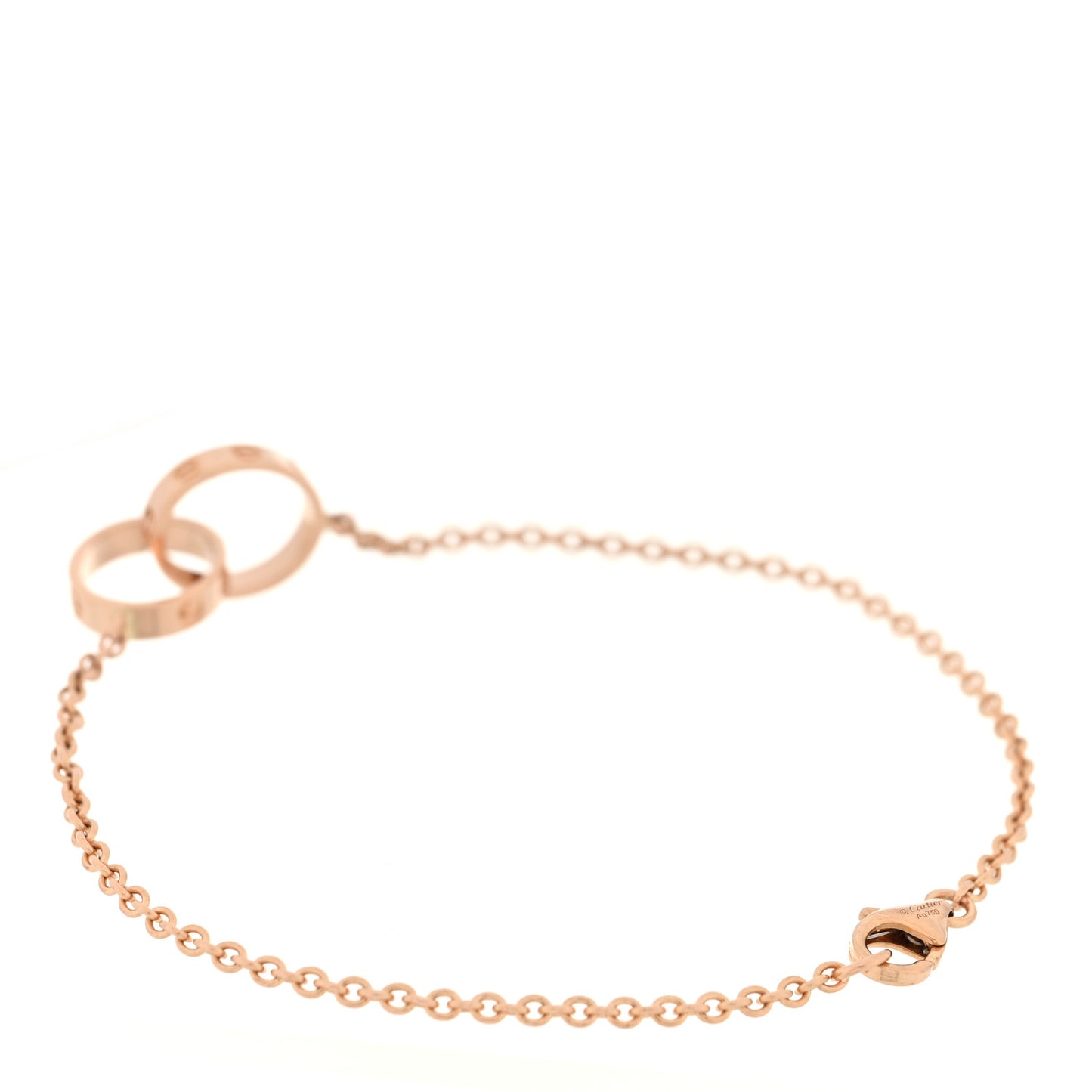 18K Pink Gold Interlocking LOVE Bracelet