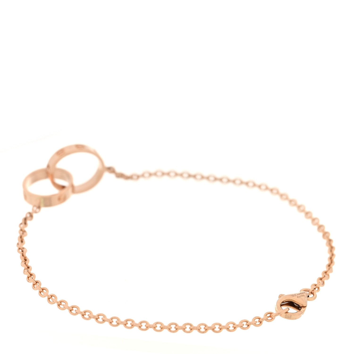 Cartier 18K Pink Gold Interlocking LOVE Bracelet 2 of 3