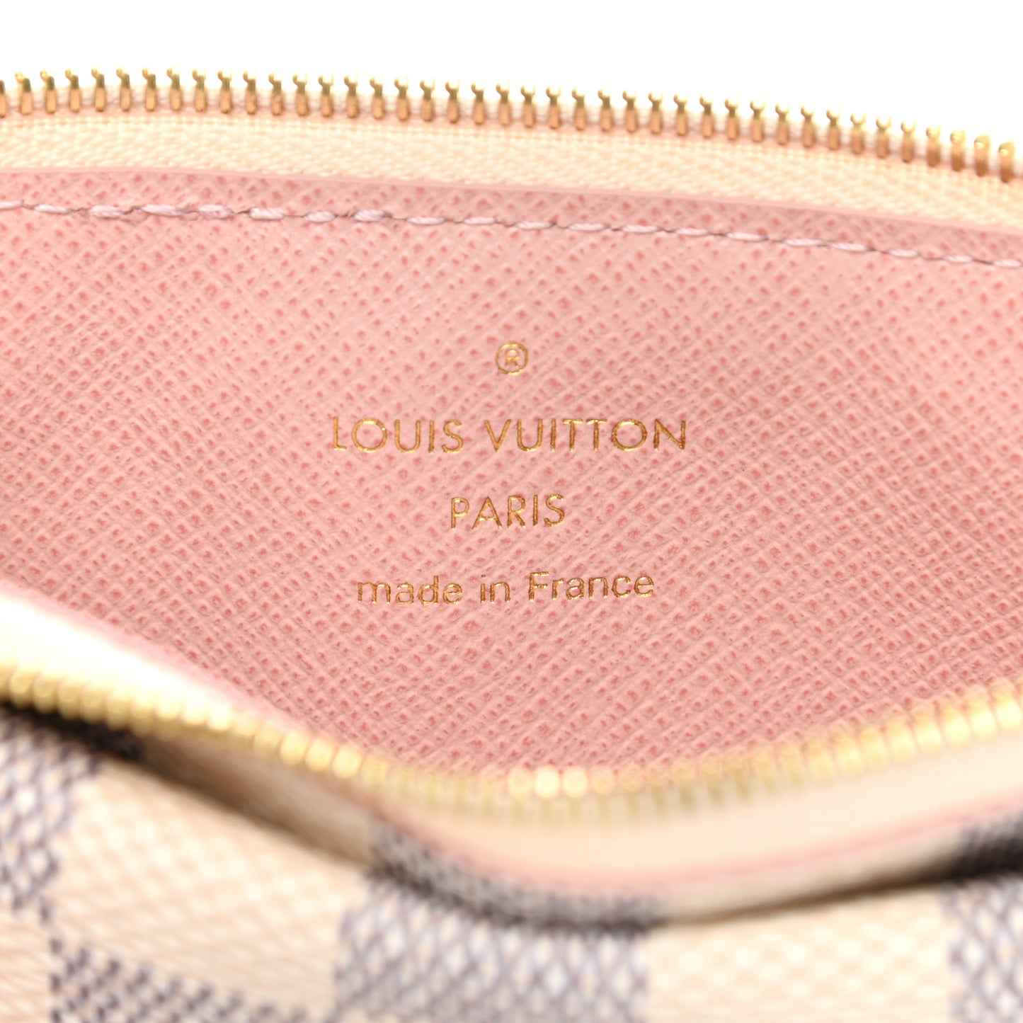 Damier Azur Recto Verso Card Holder Rose Ballerine