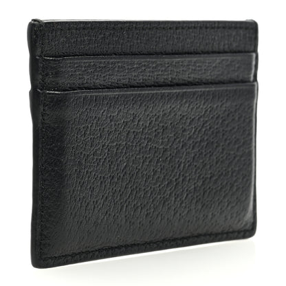 Gucci Pebbled Calfskin Animalier Card Holder Black 3 of 7