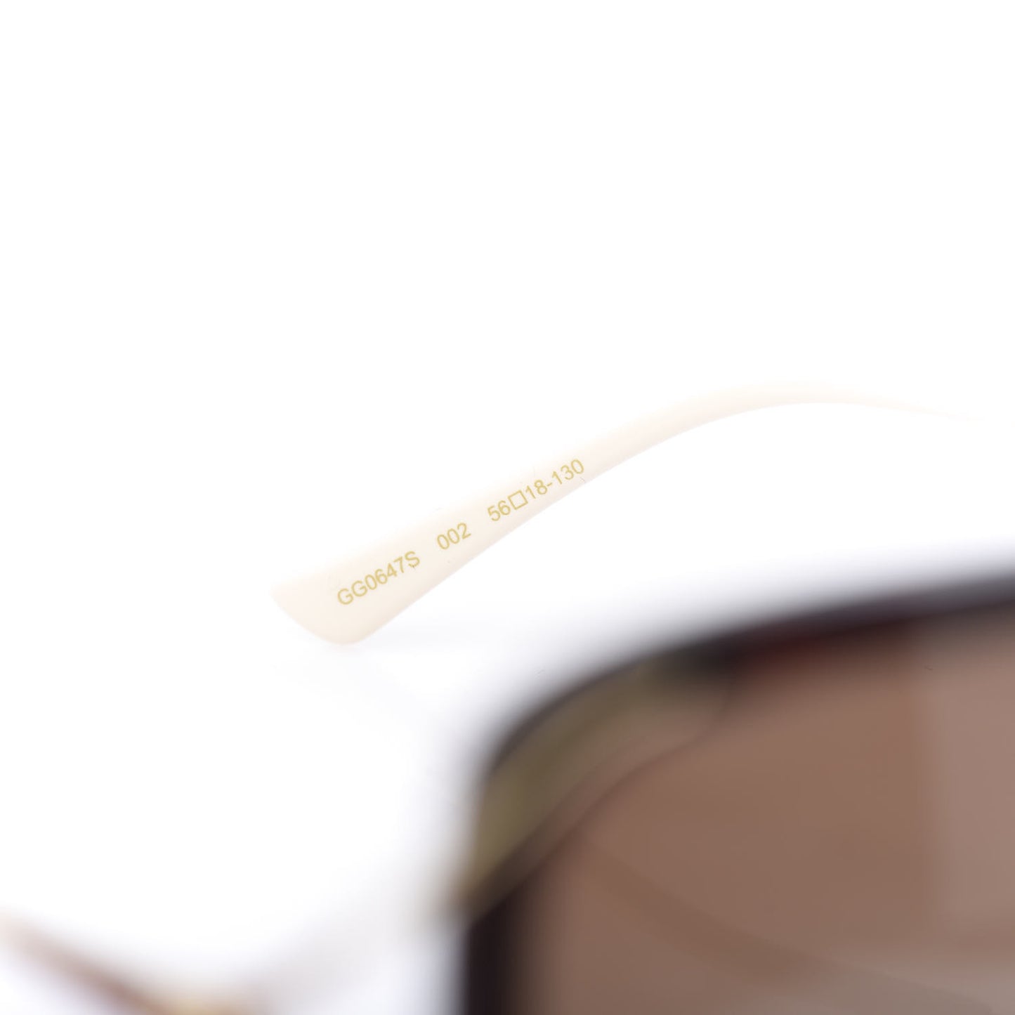 Acetate Butterfly Sunglasses GG0647S Havana Brown Gold