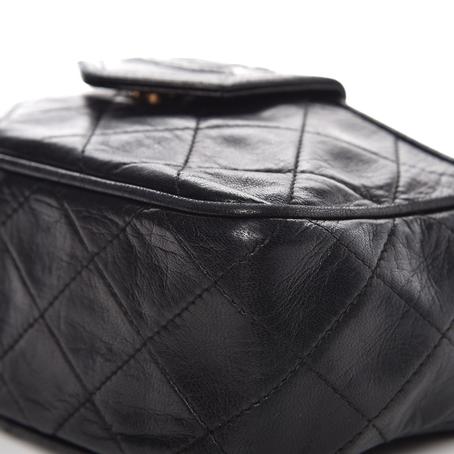 Chanel Lambskin Quilted CC Tassel Camera Case Black 9 of 11