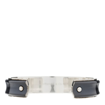 Tiffany Sterling Silver Titanium 1837 Cuff Bracelet 2 of 3