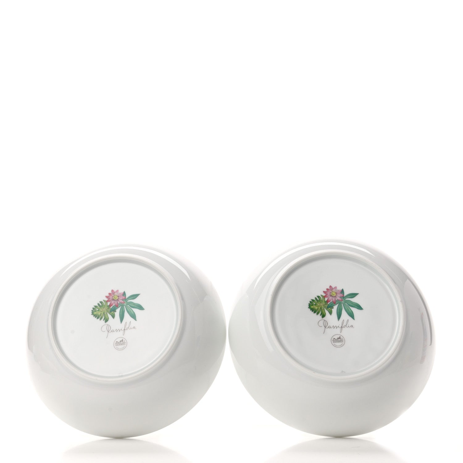 Hermes Porcelain Passifolia Cereal Bowl Set of 2 4 of 8
