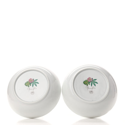 Hermes Porcelain Passifolia Cereal Bowl Set of 2 4 of 8