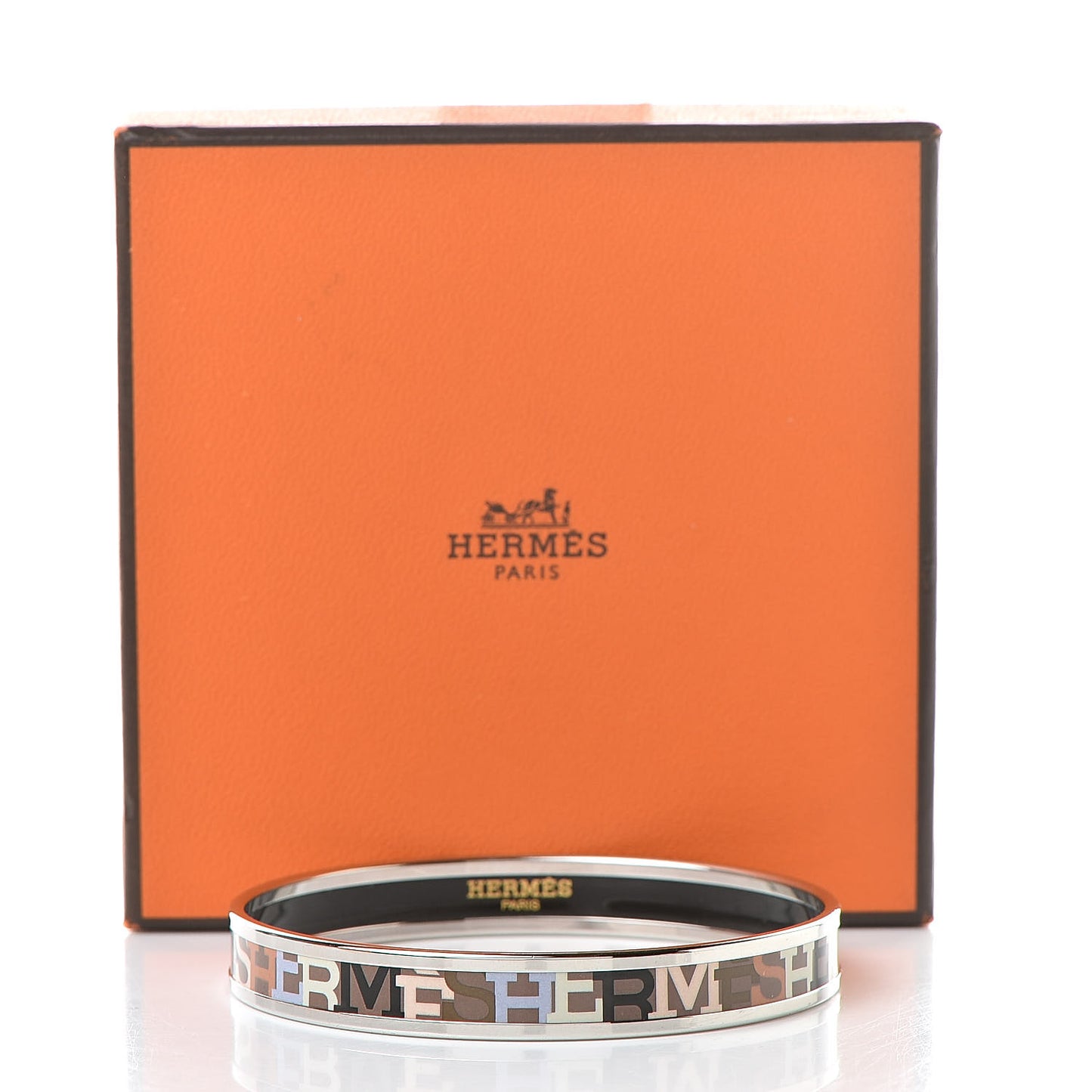 Enamel Printed Narrow Capitales Bracelet 65