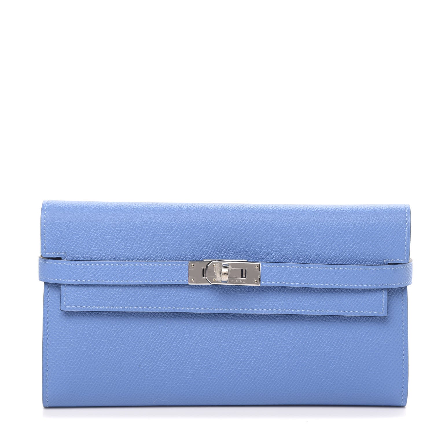 Hermes Epsom Kelly Longue Wallet Bleu Paradis 1 of 8