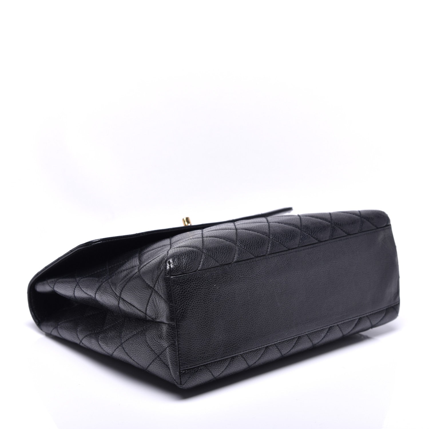 Chanel Caviar Quilted Jumbo Kelly Flap Black 4 of 8