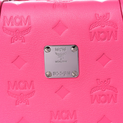 MCM Calfskin Ottomar Monogram Small Berlin Crossbody Sugar Pink 9 of 10