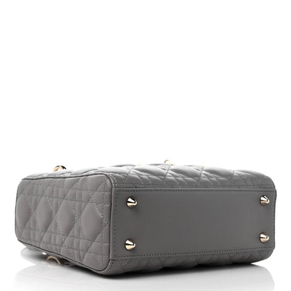 Christian Dior Lambskin Cannage Small My ABC Dior Lady Dior Grey 4 of 11