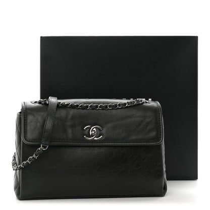 Chanel Calfskin Flap Bag Dark Green 12 of 12
