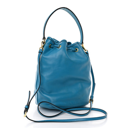 Prada Light Calfskin Saffiano Mini Bucket Crossbody Bag Voyage 3 of 10