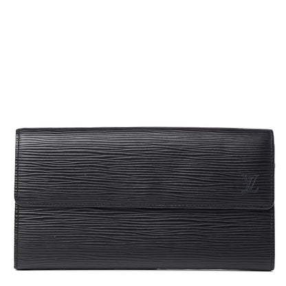 Louis Vuitton Epi Sarah Wallet Black 1 of 8
