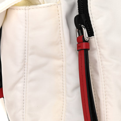 Prada Nylon New Vela Studded Messenger White Fuoco 11 of 12