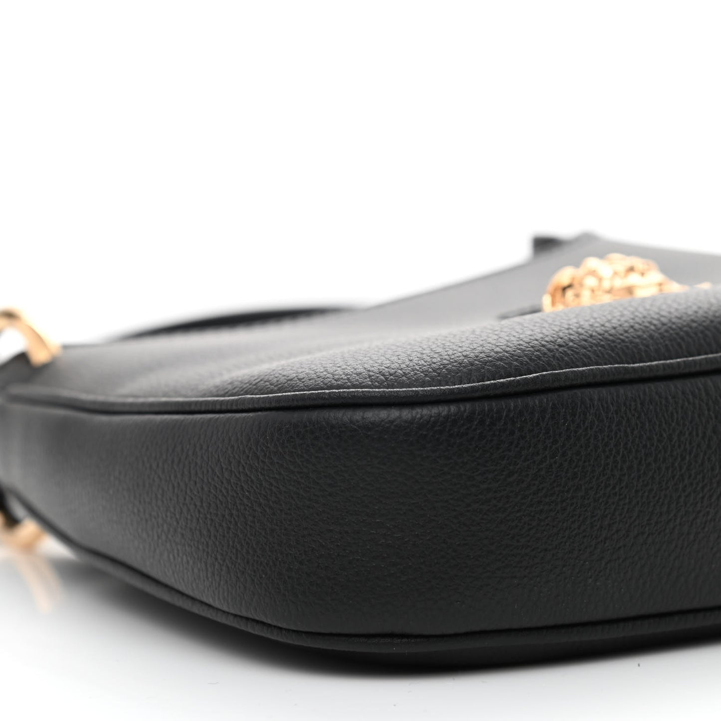 Calfskin La Medusa Small Hobo Crossbody Black