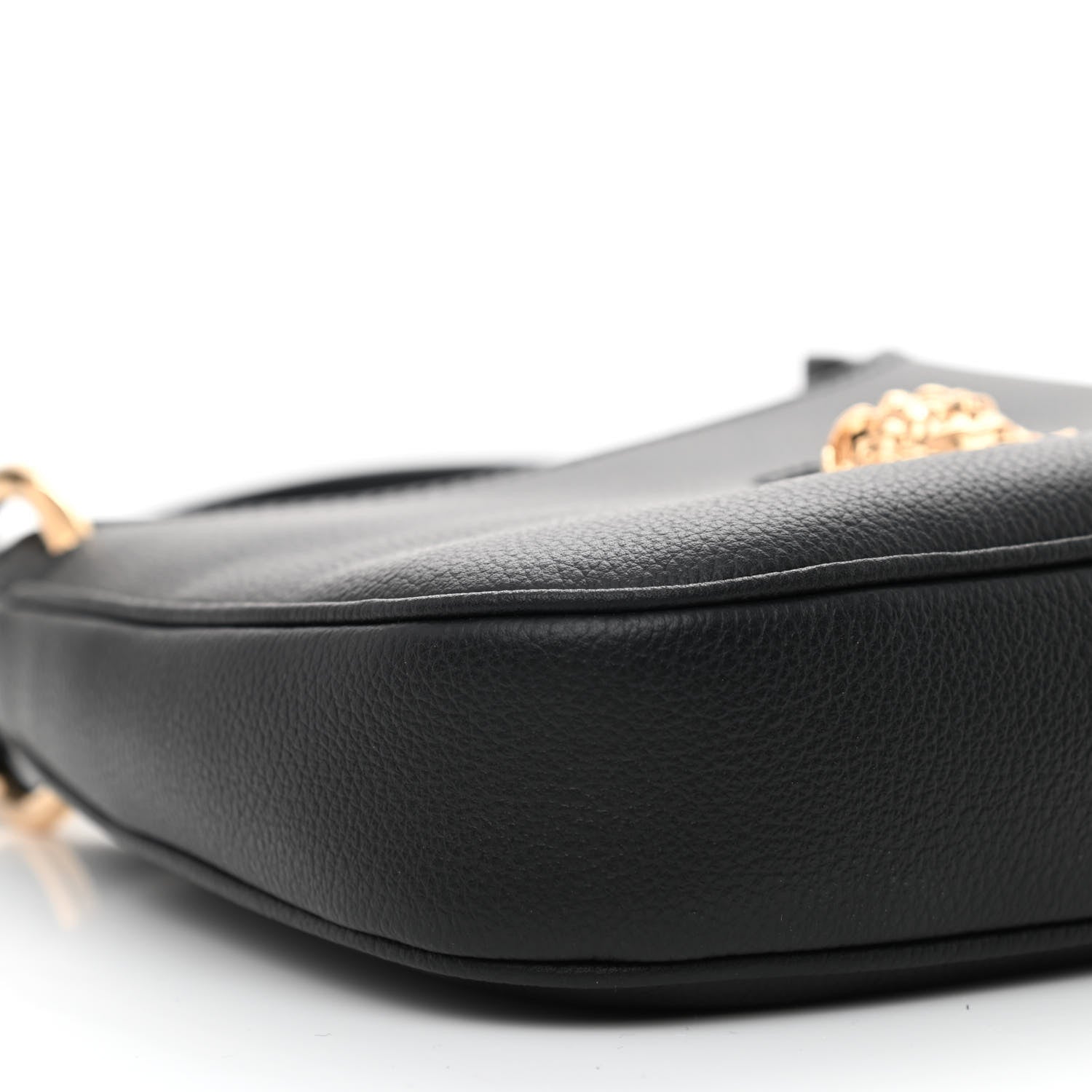 Versace Calfskin La Medusa Small Hobo Crossbody Black 7 of 8