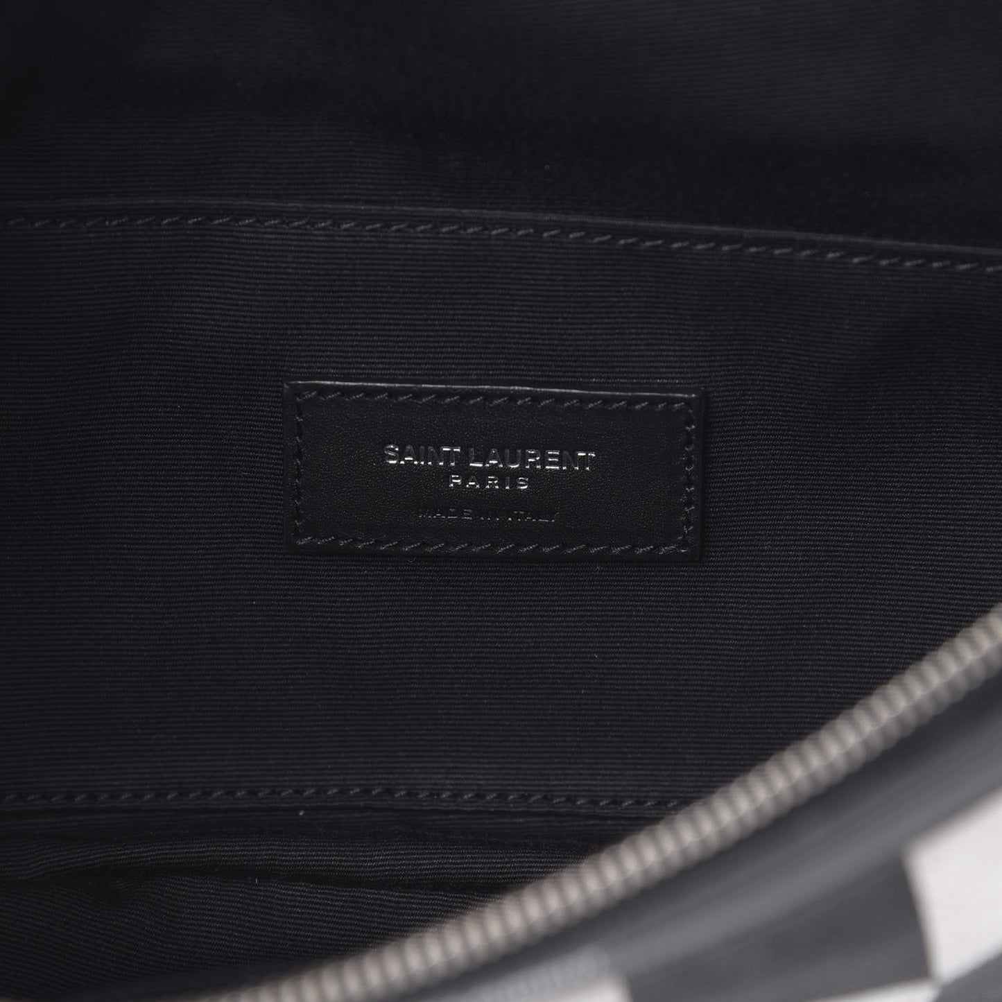 Canvas Classic Belt Bag Black White
