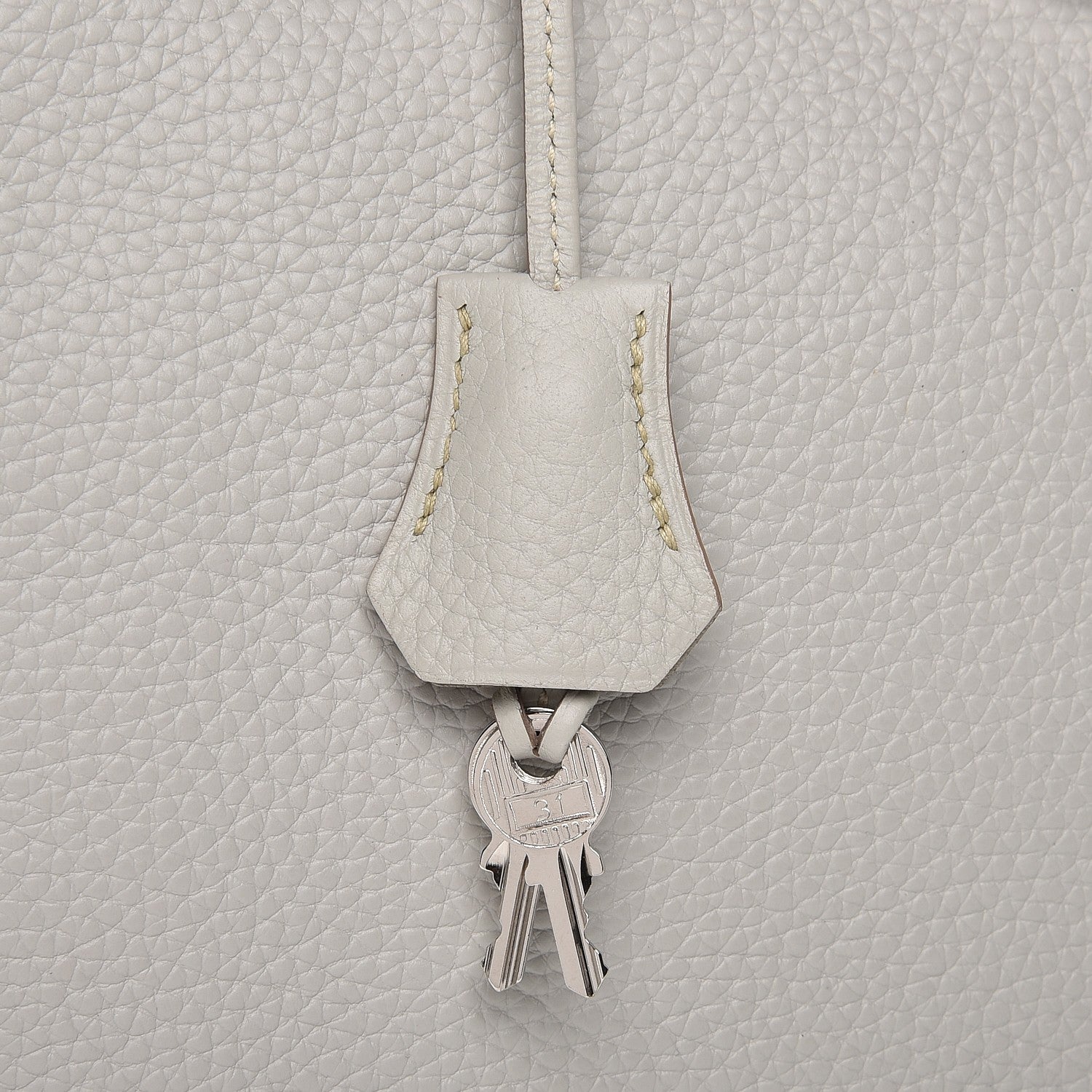 Hermes Taurillon Clemence Kelly Retourne 32 Gris Perle 12 of 33