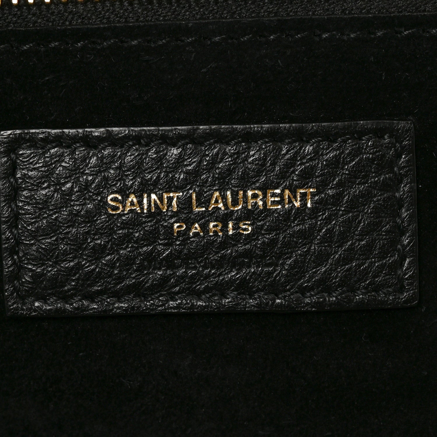 Saint Laurent Grained Deerskin Bea Tote Black 5 of 8