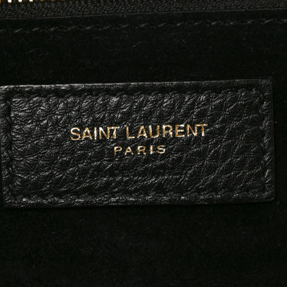 Saint Laurent Grained Deerskin Bea Tote Black 5 of 8