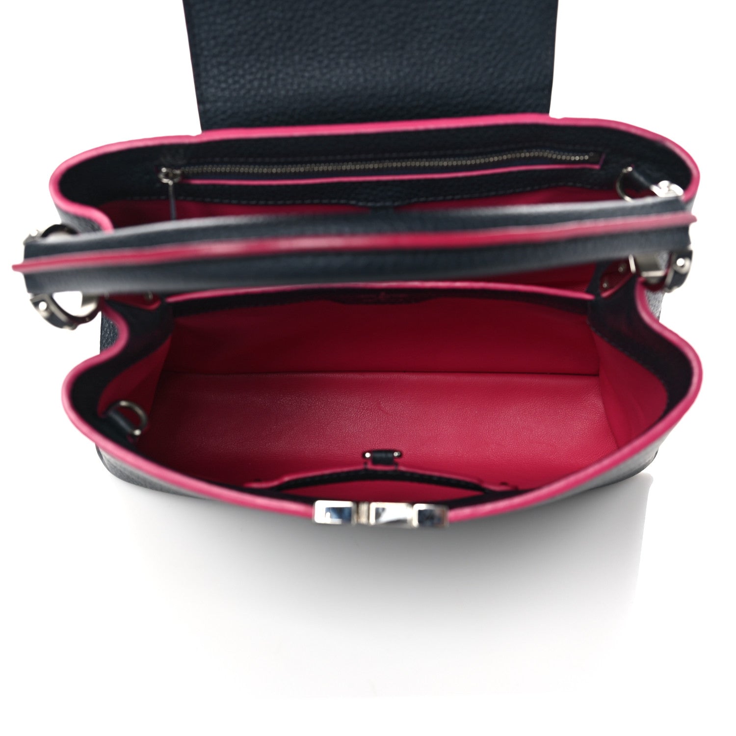 Louis Vuitton Taurillon Capucines PM Cobalt Fuchsia 4 of 7