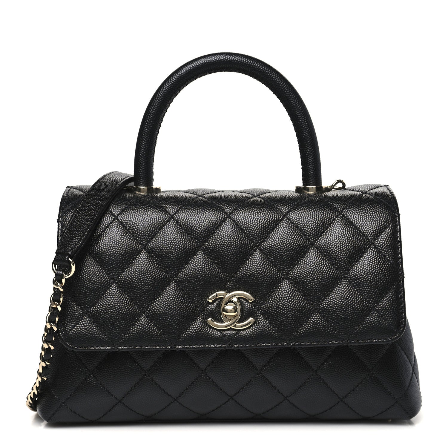 Chanel Caviar Quilted Mini Coco Handle Flap Black 1 of 11