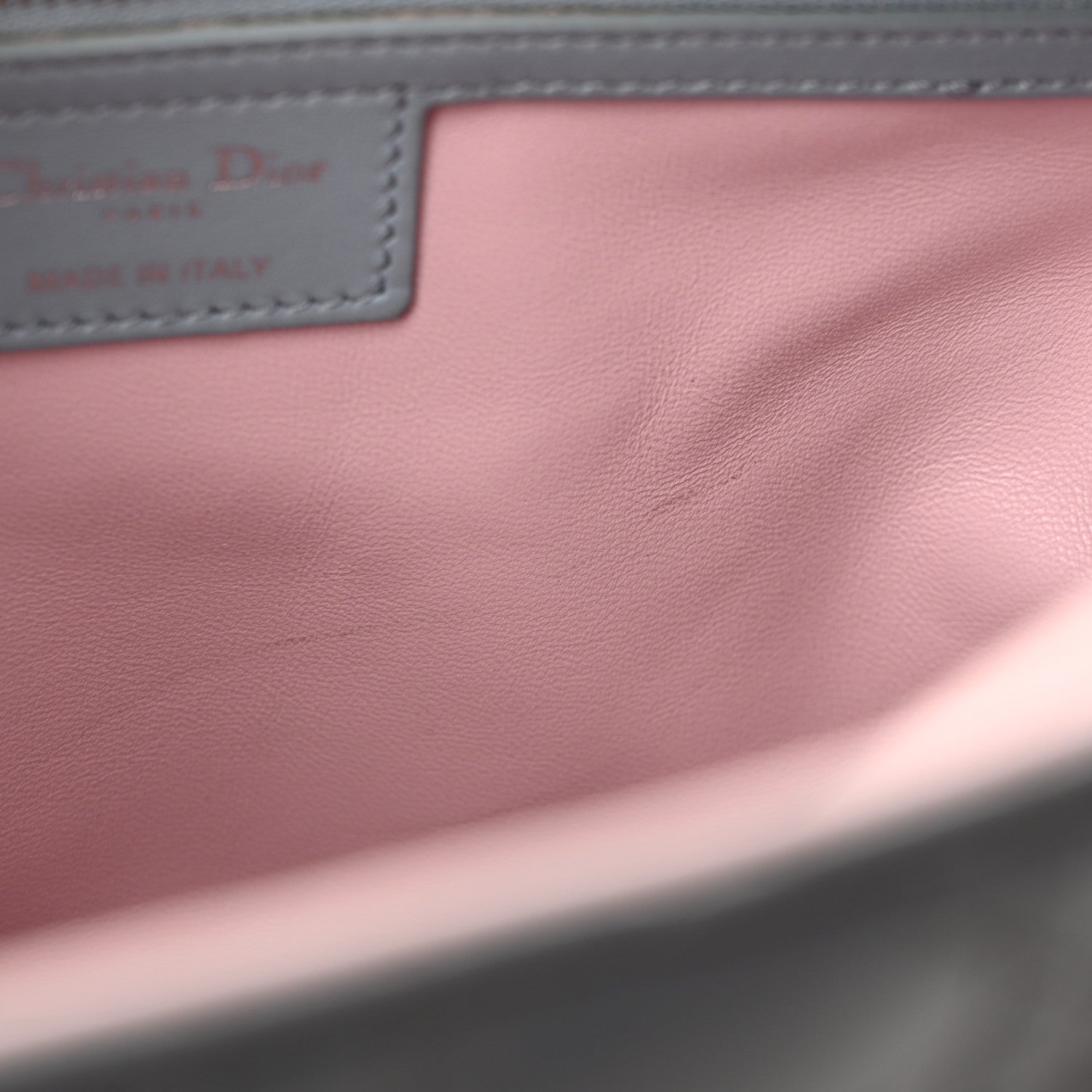 Christian Dior Lambskin Cannage Large Tri-Color Lady Dior Grey Blue Pink 14 of 20