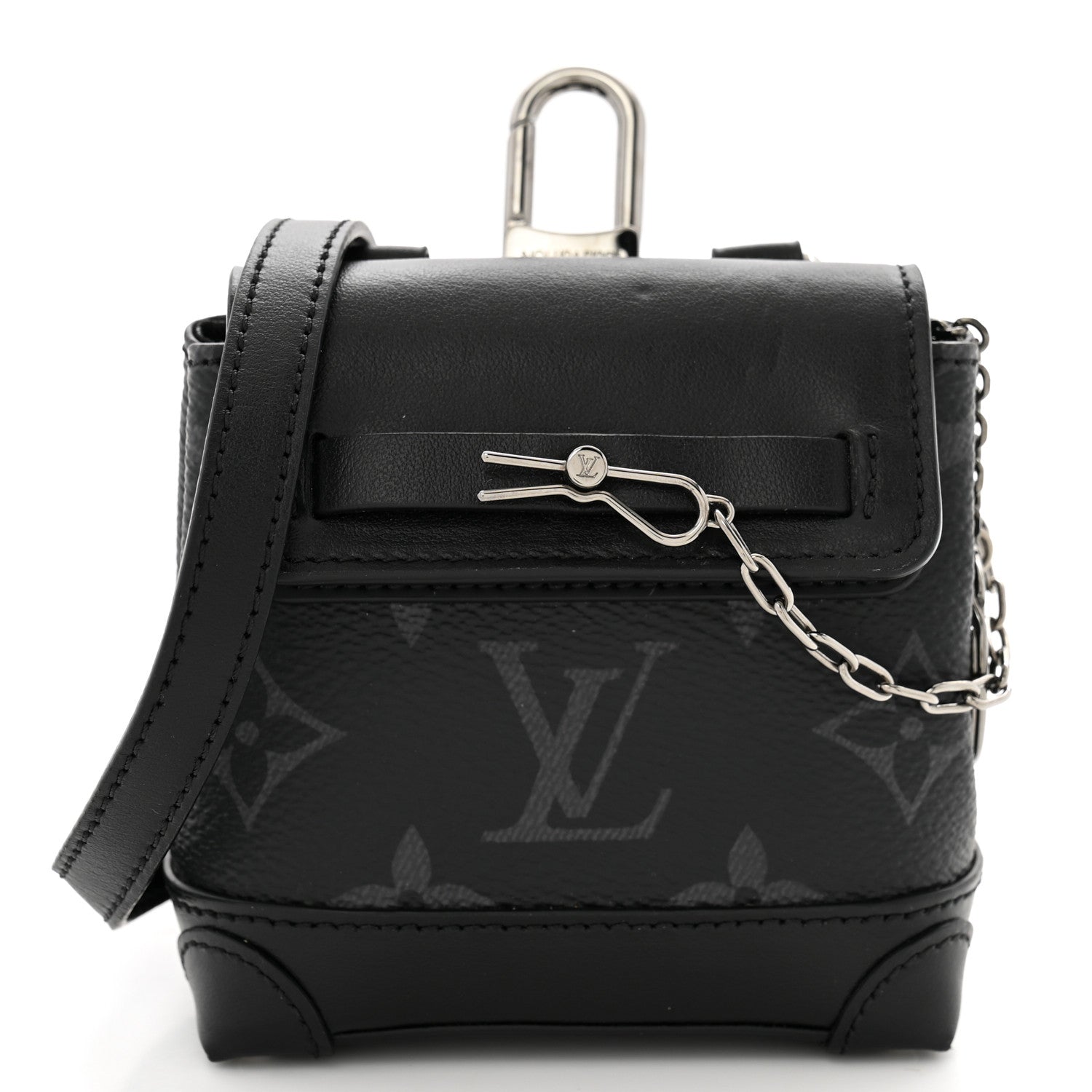 Louis Vuitton Monogram Eclipse Mini Steamer Pouch 1 of 10