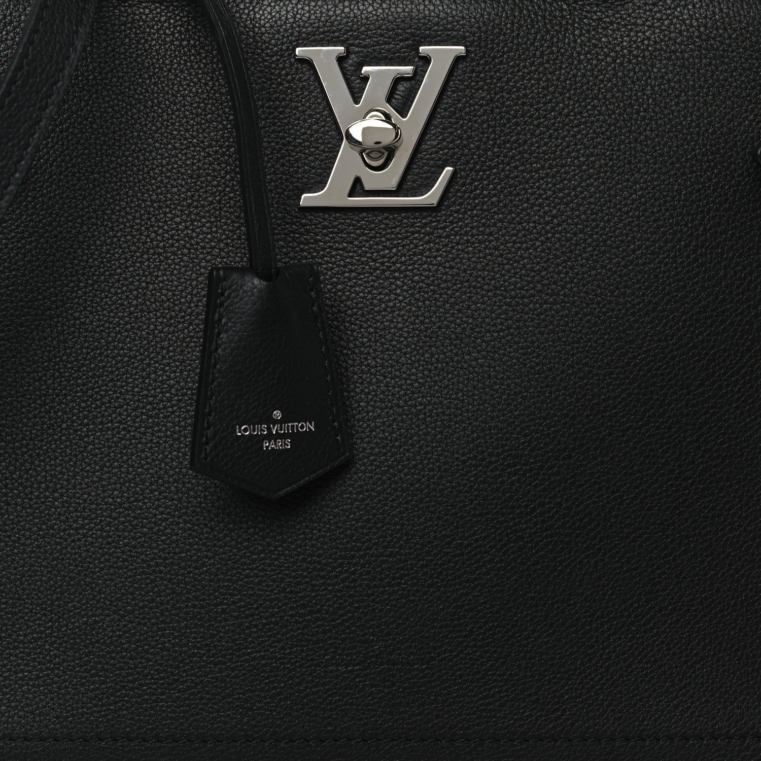 Louis Vuitton Calfskin Lockme Day Black 7 of 9