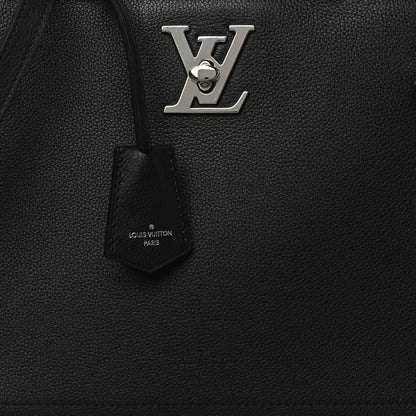 Louis Vuitton Calfskin Lockme Day Black 7 of 9