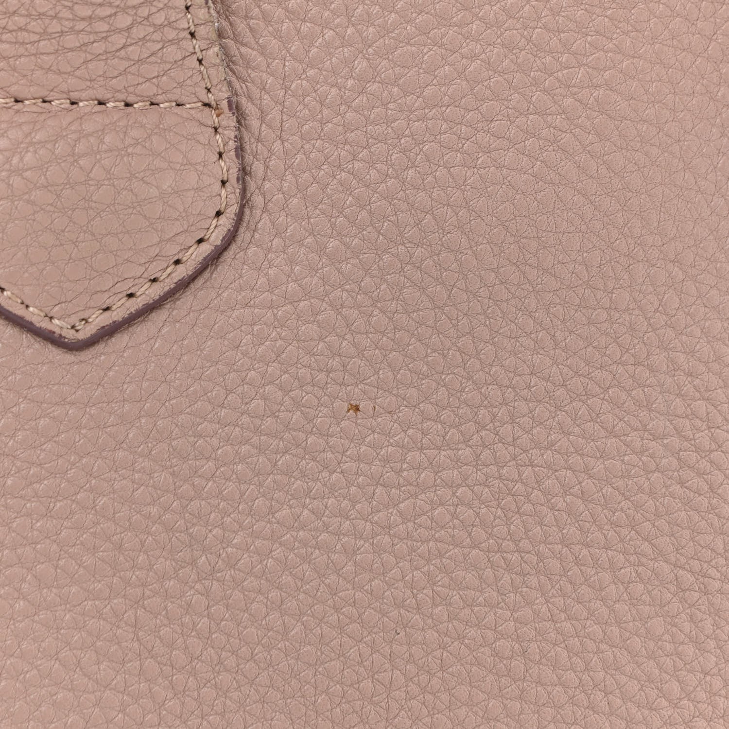 Burberry Grainy Calfskin House Check Small Banner Tote Nude Blush 12 of 15