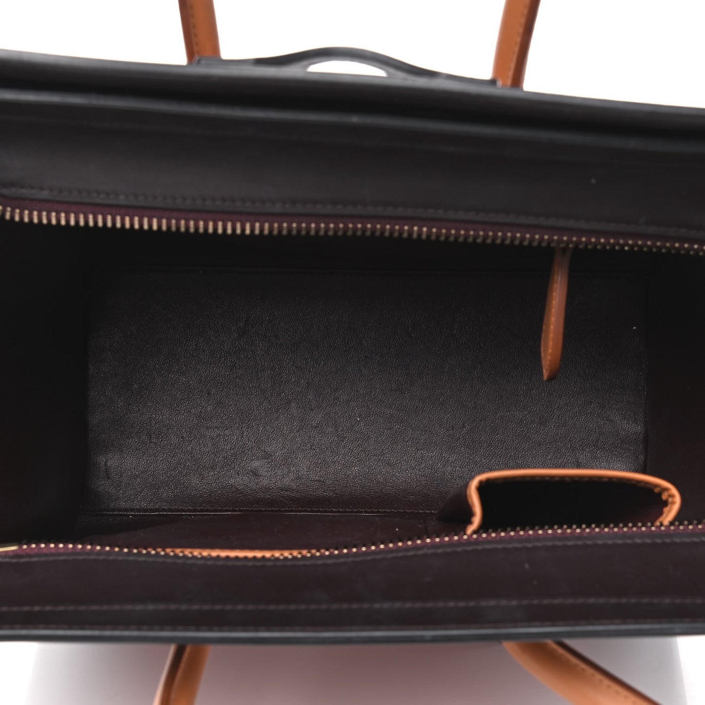 Smooth Calfskin Bullhide Micro Tri-Color Luggage Terracotta