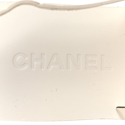 Chanel Goatskin CC Sandals 38.5 White 8 of 8