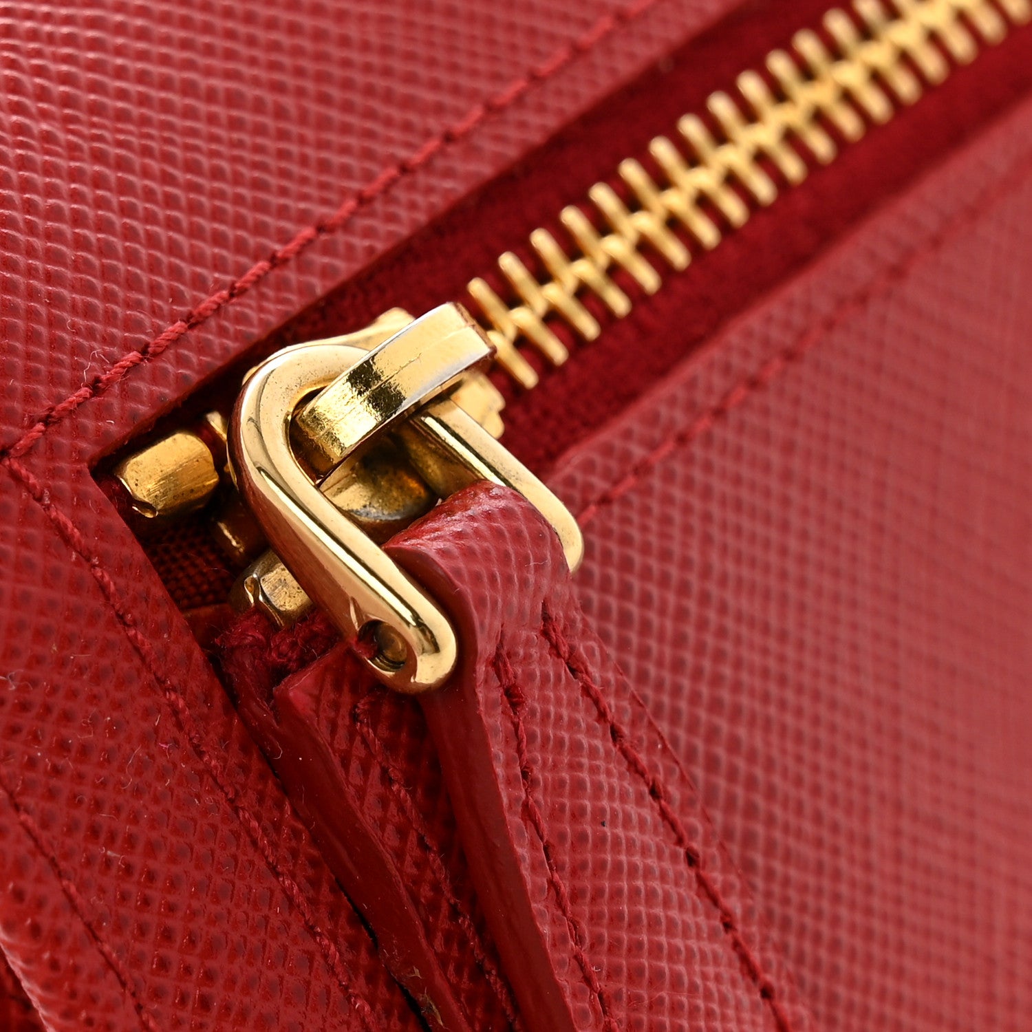 Prada Saffiano Fiocco Bow Continental Wallet Fuoco 10 of 10