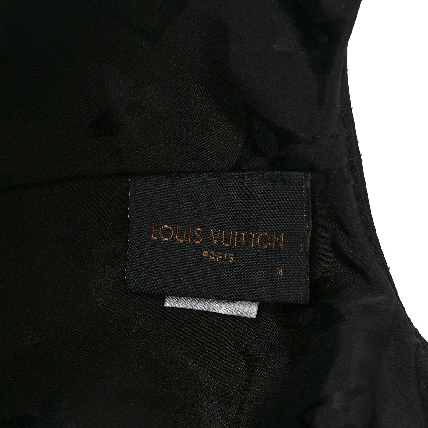 Polyester Silk Monogram LV Get Ready Cap M Black